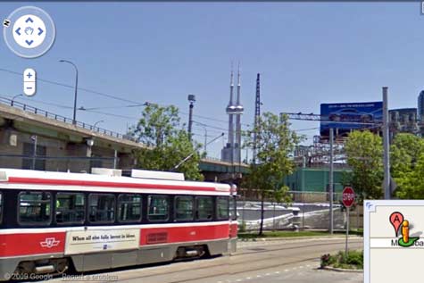 Double CN Tower - Google Streetview